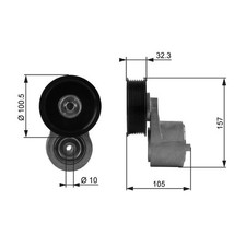 GATES T38245 V-Ribbed Belt