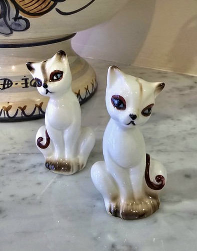Vintage siamese cat salt and - vintage,