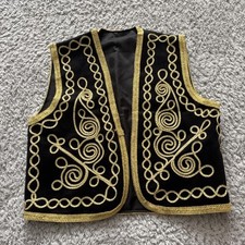 Black Turkish Waistcoat, Perfect for Costumes, Parties, Cultural Events!