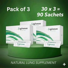3 x Box Lignosus | Best Natural Respiratory Health Supplement - 30 Sachet Box