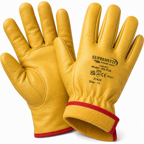 Premium yellow leather driver - premium,