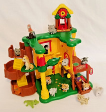 Jungle in my Pocket Treehouse Playset Inc 15 Flocked Jungle Animals