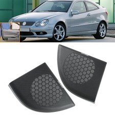 1 Pair Door Speaker Mesh Cover Trim For Mercedes C Class Coupe / CLC W203 08-11