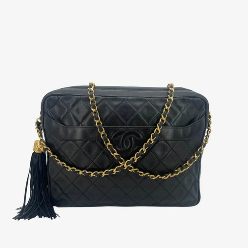 Chanel vintage black lambskin - chanel,