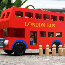 Bus Model Wooden Educational