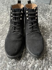 H by Hudson Black Suede Boots