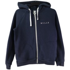 Jack Wills The Finest Quality Womens Full Zip Hoodie Fleece Size 10 Blue