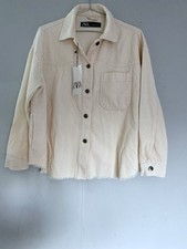 zara cream corduroy raw hem