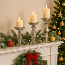 Christmas Candle Holder Set