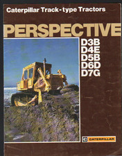 Caterpillar Track-type Tractors D3B, D4E, D5B, D6D, D7G Perspective Brochure