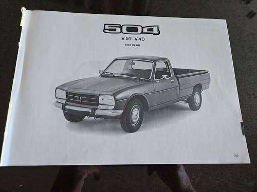 Peugeot 504 pick - pick, technical