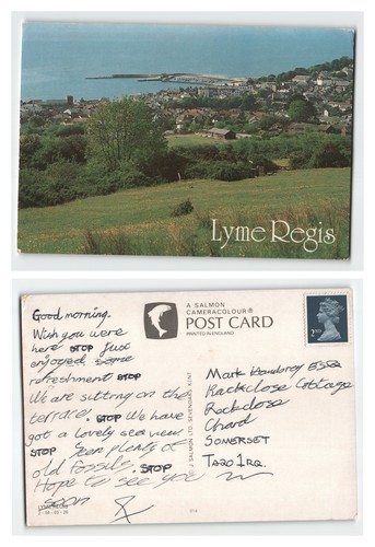 Postcard view lyme regis - view,