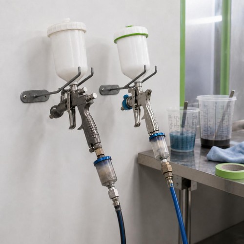 Paint spray gun stand - paint,