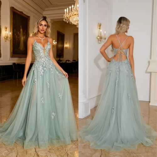 Strapless lace beaded evening - strapless,