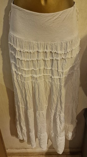White lace high waisted - lace, tiered