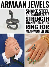 RING STEEL BLACK Adjustable