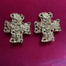 Christian Lacroix Vintage Gold Plated  Earrings Fabulous !