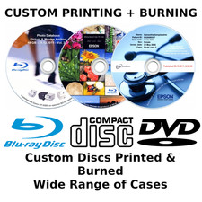 Custom Printed CD DVD Blu-ray