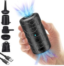 Mojimdo 2024 Version Electric Air Pump for Inflatables, Rechargeable Battery Air