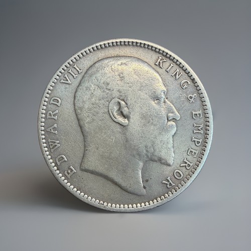 Edward 7th indian one rupee - edward,