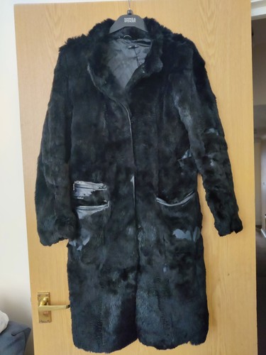 Joseph black rabbit - black, fur