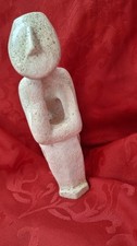 Cycladic Alabaster Thinker Statue Modern Greek Figure. Low Price Sale. Used