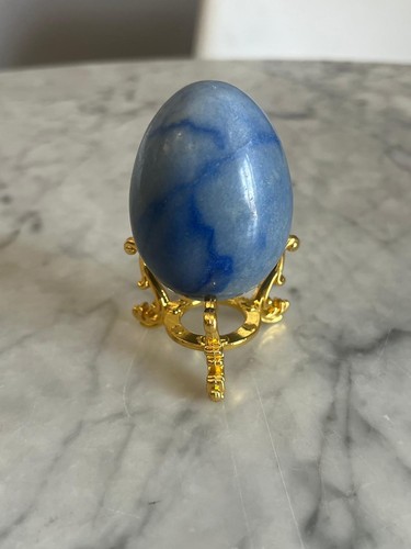 Polished carved blue - polished,