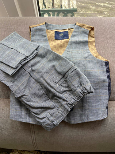 Next boys grey check - next, 2pc