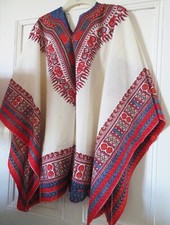 Kaftan Sewing Project.  Printed cotton fabric.