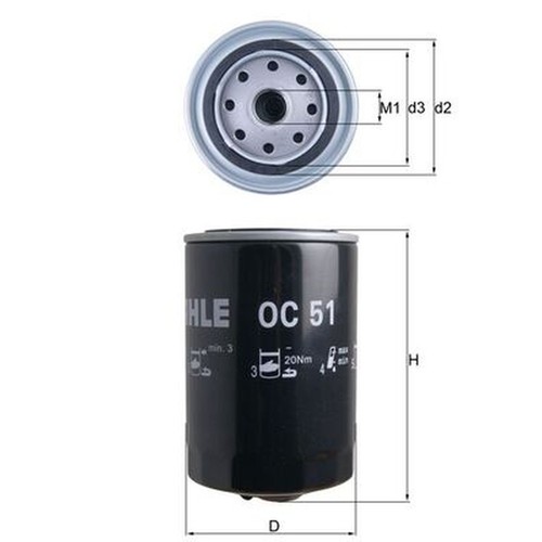 Oil filter for caddy - caddy, mk2