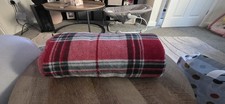 Tartan Blanket Throw H125cm x W150cm x D0.5cm
