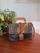 Vtg Charles Klein Leather Top