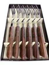 Set of Wooden Handle Stainless