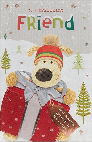 Boofle stood holding huge - a,