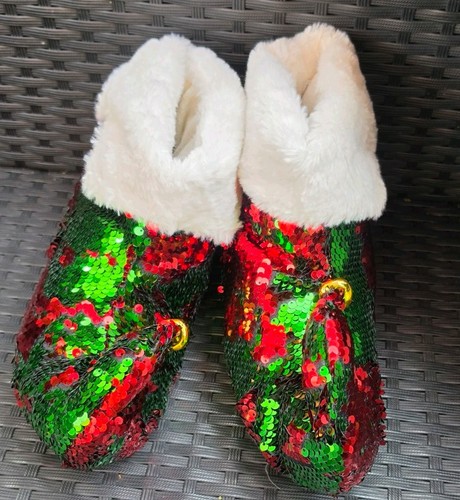 Elf sequin slippers - elf, 3-4
