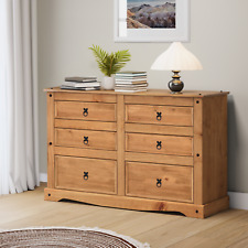 Corona Chest of Drawers Low 3+3 6 Drawer Wide Chest Sideboard Mercers Furniture®