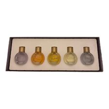 Vintage Set 5 Toujours L'aimant Eau de Cologne Tweed White Satin Healing Garden