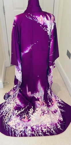 Vintage japanese purple silk - vintage,