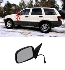 FOR JEEP GRAND CHEROKEE WJ 1999 - 2004 FULL SIDE DOOR MIRROR LEFT N/S LHD