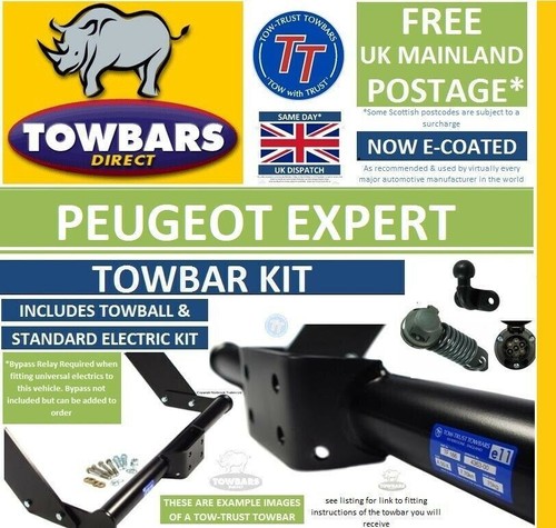 Flange towbar for - for, peugeot