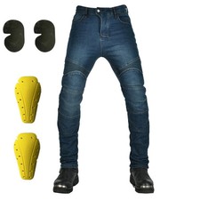 Men Stretch Panel Motorcycle