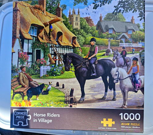 Corner piece puzzles horse - corner,