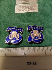 Two Vintage Enamel 75 Years Of