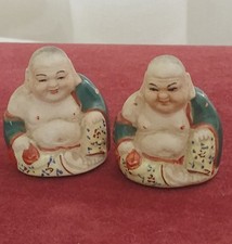 Vintage Pair Buddha Porcelain