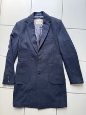 The Spitalfields Clothing Co. Navy Wool Blend Overcoat Medium
