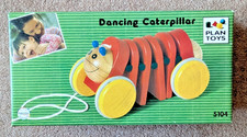 Plan Toys Pull-Along Dancing Wooden Caterpillar (from 19 months)