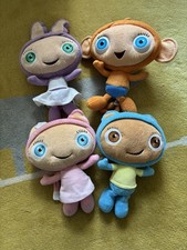 Set 4 Fisher Price Waybuloo Talking Plush Toys De-Li, Yojojo, Nok Tok, Lau Lau