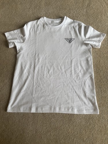 Prada tshirt white with - white, black
