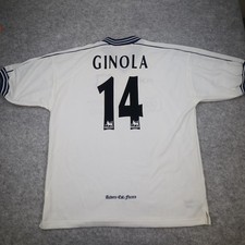 Vintage Tottenham Hotspur Shirt Extra Large White Home 1997 1999 Jersey Ginola