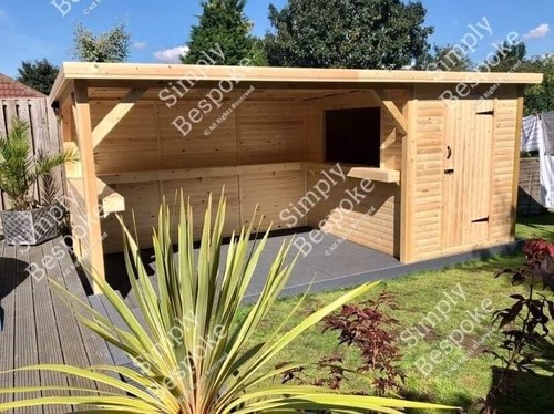 Hot tub gazebo shelter - tub, man